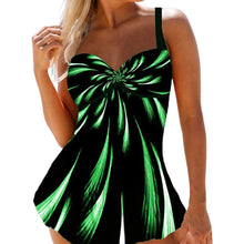 Load image into Gallery viewer, Psychedelic Print Padded Swimdress