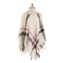 Load image into Gallery viewer, Lattice Cloak Poncho Sweater