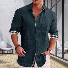Load image into Gallery viewer, Gentleman Paneled Casual Buttons Pocket Blouse