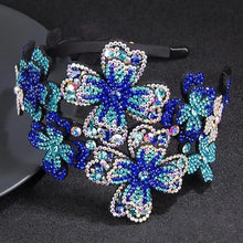 Load image into Gallery viewer, Crystal Flower Headband