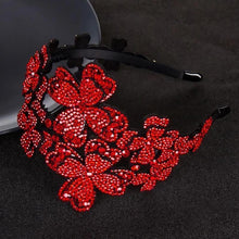 Load image into Gallery viewer, Crystal Flower Headband
