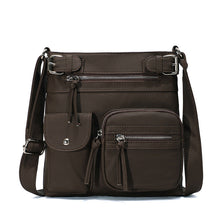 Load image into Gallery viewer, Multi-Pocket Soft PU Crossbody Bag
