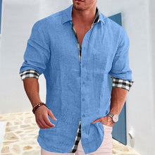 Load image into Gallery viewer, Gentleman Paneled Casual Buttons Pocket Blouse
