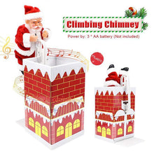 Load image into Gallery viewer, Santa Claus doll shaking the hips,Chimney Climbing Santa Claus,Santa Claus Riding An Electric Reindeer