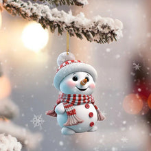 Load image into Gallery viewer, Acrylic Snowman Stacked Christmas Ornaments