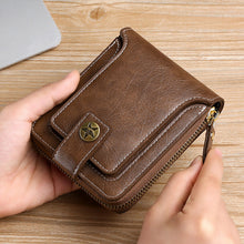 Load image into Gallery viewer, Men's New Short Fashion Multi-card Horizontal Zipper Wallet
