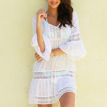 Load image into Gallery viewer, Lace Panel Tunic Dress