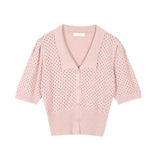 Load image into Gallery viewer, V-neck Half-Sleeve Sweater