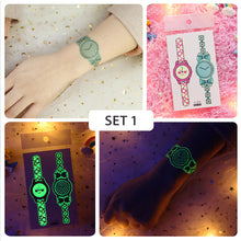Load image into Gallery viewer, Children's Watch Racing Cartoon Luminous Tattoos Stickers