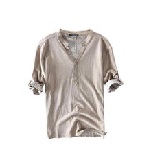Load image into Gallery viewer, Half Sleeve Henley Shirts
