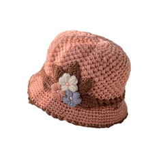 Load image into Gallery viewer, French Thicken Women's Flowers Knitted Woolen Hat