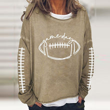 Load image into Gallery viewer, Women's Gameday Football Lover Casual Long-Sleeve T-Shirt