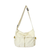 Load image into Gallery viewer, Canvas Solid Color Messenger Bag
