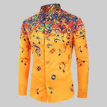 Load image into Gallery viewer, Colorful Music Notes Men's Shirt