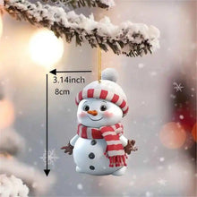 Load image into Gallery viewer, Acrylic Snowman Stacked Christmas Ornaments