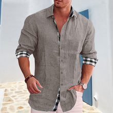 Load image into Gallery viewer, Gentleman Paneled Casual Buttons Pocket Blouse