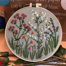 Load image into Gallery viewer, Beginner's Embroidery Hoop Flower Kit
