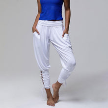 Load image into Gallery viewer, Lace-up Bandage Elastic Waist Jogger Pants Yoga Leggings