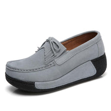 Load image into Gallery viewer, Women Genuine Leather Flats Platform Shoes