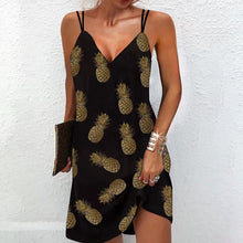 Load image into Gallery viewer, Elegant V-Neck Dual Straps Mini Dress