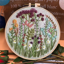 Load image into Gallery viewer, Beginner's Embroidery Hoop Flower Kit