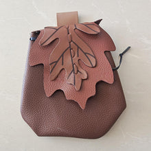 Load image into Gallery viewer, Medieval Renaissance Leather Drawstring Coin Pouch Bag