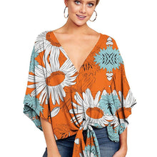 Load image into Gallery viewer, Women's Casual Floral Blouse