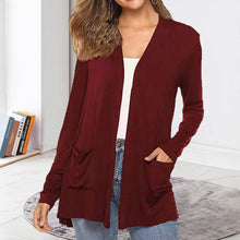 Load image into Gallery viewer, Women's Casual Lightweight Open Front Long Sleeve Cardigans