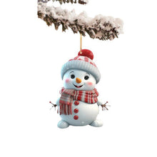 Load image into Gallery viewer, Acrylic Snowman Stacked Christmas Ornaments