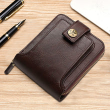 Load image into Gallery viewer, Men's New Short Fashion Multi-card Horizontal Zipper Wallet