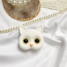Load image into Gallery viewer, 3D Cute Kitten Phone Holder with mini Mirror