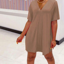 Load image into Gallery viewer, V-Neck Dress & Shorts Set