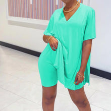 Load image into Gallery viewer, V-Neck Dress & Shorts Set