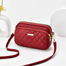 Load image into Gallery viewer, Triple Zip Crossbody Bag