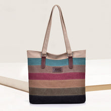 Load image into Gallery viewer, Contrast Stripe Tote Bag