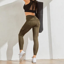 Load image into Gallery viewer, Women's Pocket Sexy Stretch Leggings Fitness Track Pants