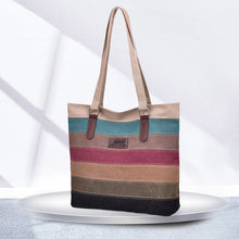 Load image into Gallery viewer, Contrast Stripe Tote Bag