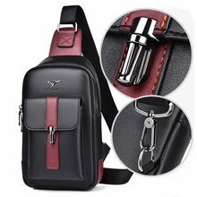 Load image into Gallery viewer, Sling Bag for Men Vintage Waterproof Leather Business Crossbody Bag