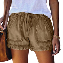 Load image into Gallery viewer, Women's Casual Denim Shorts With Pockets Cotton Jeans Shorts