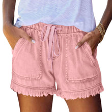 Load image into Gallery viewer, Women's Casual Denim Shorts With Pockets Cotton Jeans Shorts