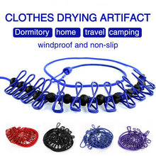 Load image into Gallery viewer, Portable Elastic Travel Clothes Rack