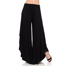 Load image into Gallery viewer, Women High Waist Irregular Ruffles Wide Leg Pants Casual Loose Streetwear Trousers