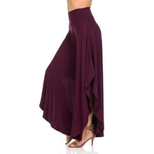 Load image into Gallery viewer, Women High Waist Irregular Ruffles Wide Leg Pants Casual Loose Streetwear Trousers