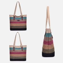 Load image into Gallery viewer, Contrast Stripe Tote Bag