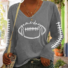 Load image into Gallery viewer, Women's Gameday Football Lover Casual Long-Sleeve T-Shirt