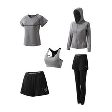 Load image into Gallery viewer, Women's Quick Dry Sportsuit Set Of 5PCs