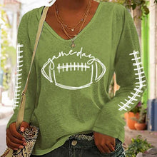 Load image into Gallery viewer, Women's Gameday Football Lover Casual Long-Sleeve T-Shirt