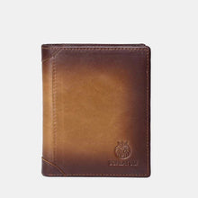 Load image into Gallery viewer, Men's Leather Bifold Wallet with Anti-theft RFID Blocking