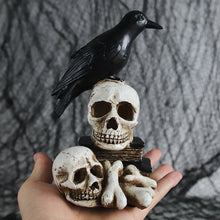 Load image into Gallery viewer, Resin Skeleton Decoration Light & Skull Crow Light