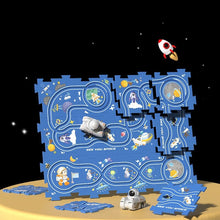 Load image into Gallery viewer, Children's Educational Puzzle Railway Car Playset